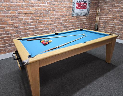 Signature Clifton Pool Table - Oak Finish, 7ft: Warehouse Clearance